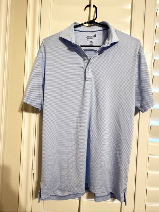 johnnie-O Other - johnnie-O Maridoe Golf Club performance Polo Mens medium blue stripe shirt